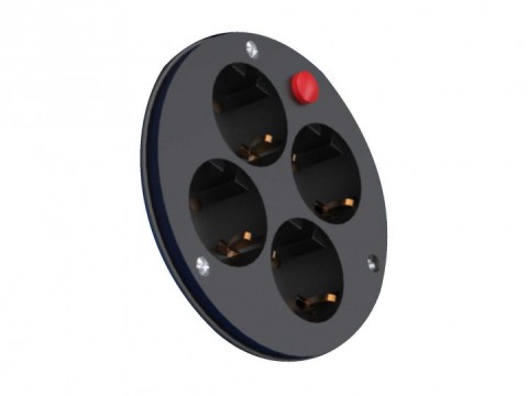 Kablo Taşıyıcılar İçin 1/16A 220V 4'lü Priz Kablo Taşıyıcılar İçin 1/16A 220V 4'lü Priz