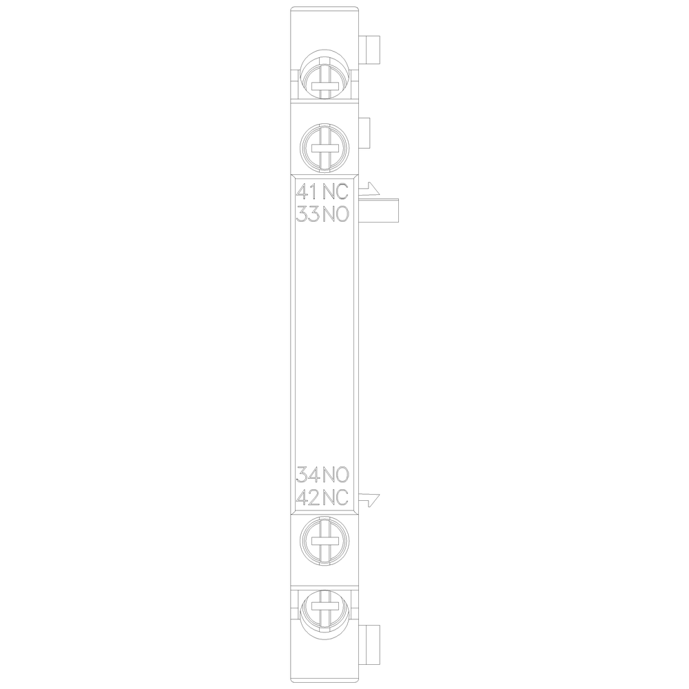 3RV2901-1A Yardımcı Kontak Bloğu-Yandan Vidalı 