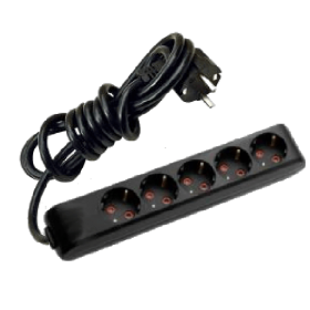 Multi-Let 5li Top. Ç.K Anahtarlı 2mt Siyah Priz Multi-Let 5li Top. Ç.K Anahtarlı 2mt Siyah Priz