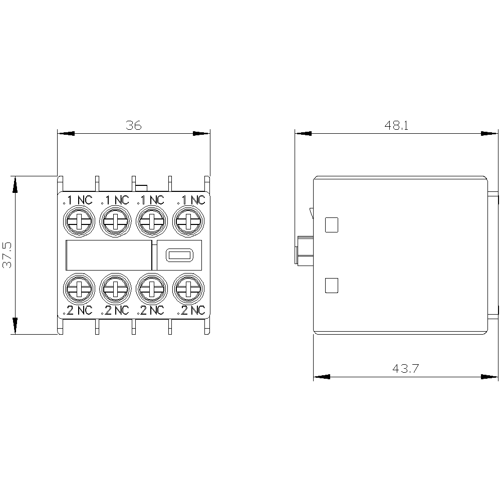 3RH2911-1FA04 Yardımcı Kontaktör Bloğu 3RH2911-1FA04 Yardımcı Kontaktör Bloğu