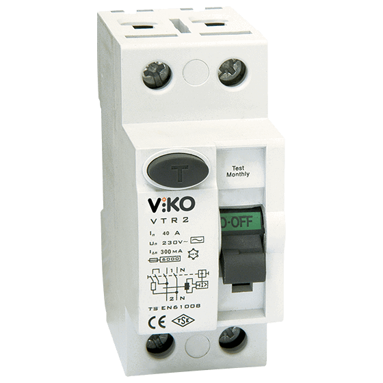 VİKO VTR2-25300 2Kut 300Ma 25A Kaçak Akım Koruma Rölesi