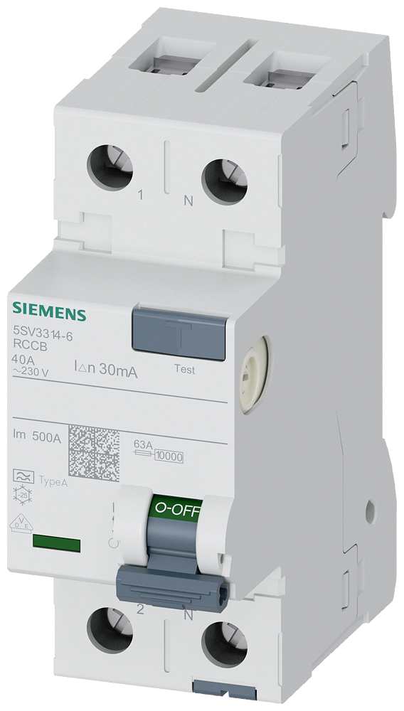 5SV3314-6 Kaçak Akım Rölesi 40A 30mA 230V 1Faz 5SV3314-6 Kaçak Akım Rölesi 40A 30mA 230V 1Faz