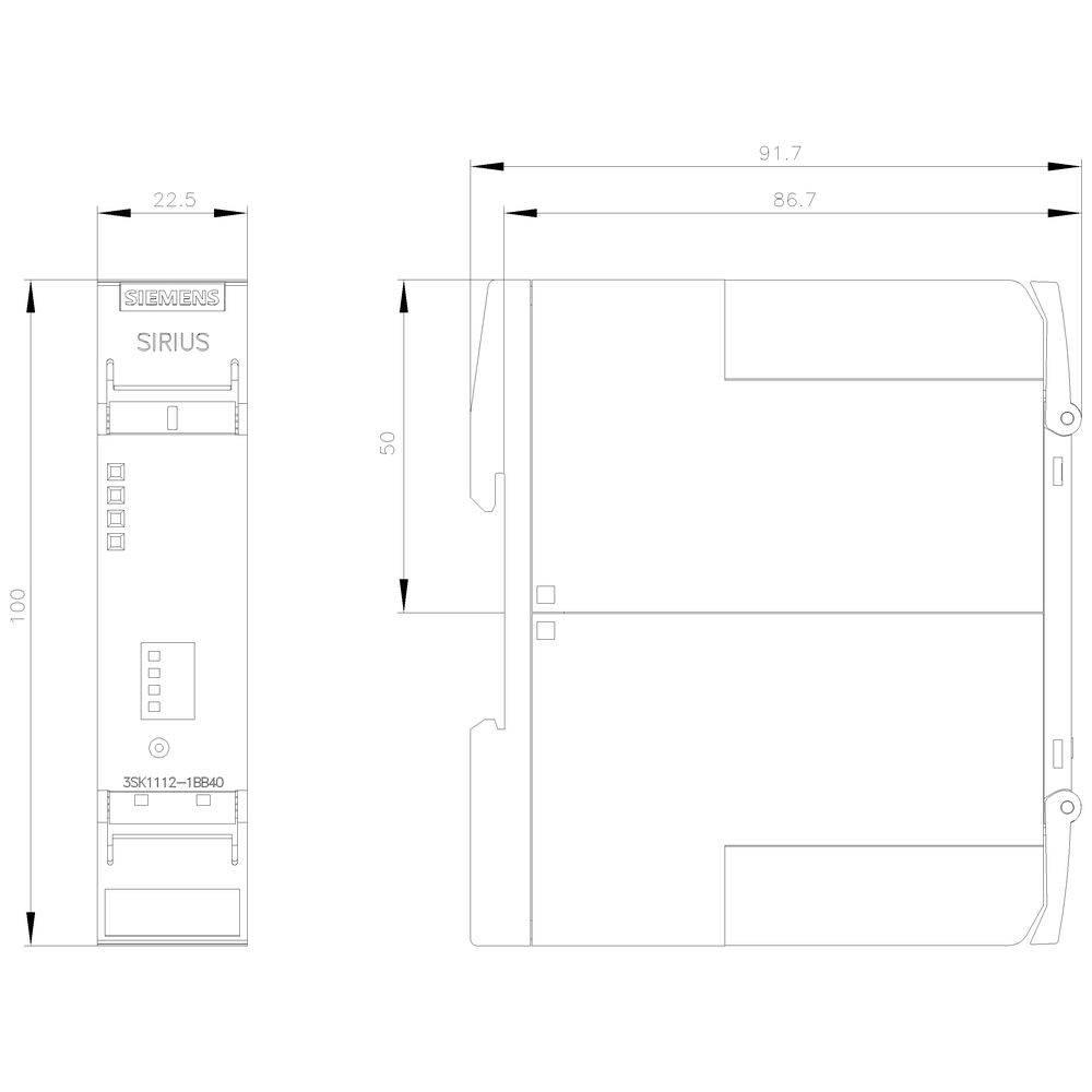3SK1112-1BB40 Sirius Standart Emniyet Rölesi