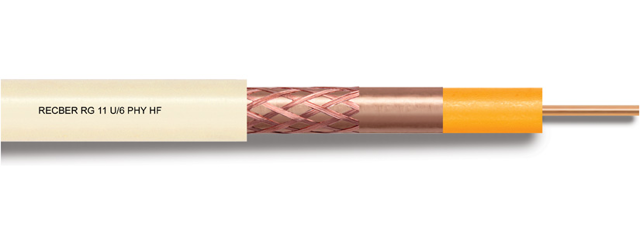 REÇBER Koaksiyel Kablo HF RG6/U-6 TV CU/CU 1000mt