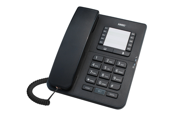 KAREL Karel Tm142 Masa Telefonu Siyah