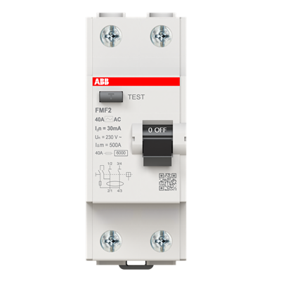 2CSF602088R1400 6 kA, 2P, 40A, 30 mA, AC Tipi 2CSF602088R1400 6 kA, 2P, 40A, 30 mA, AC Tipi