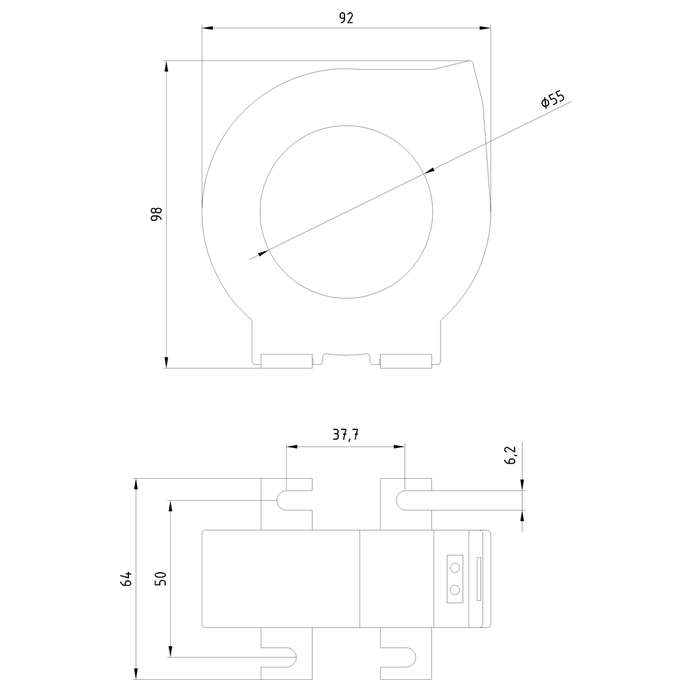 3UL2303-1A Toroid Akım Trafosu 55mm Çap 3UL2303-1A Toroid Akım Trafosu 55mm Çap