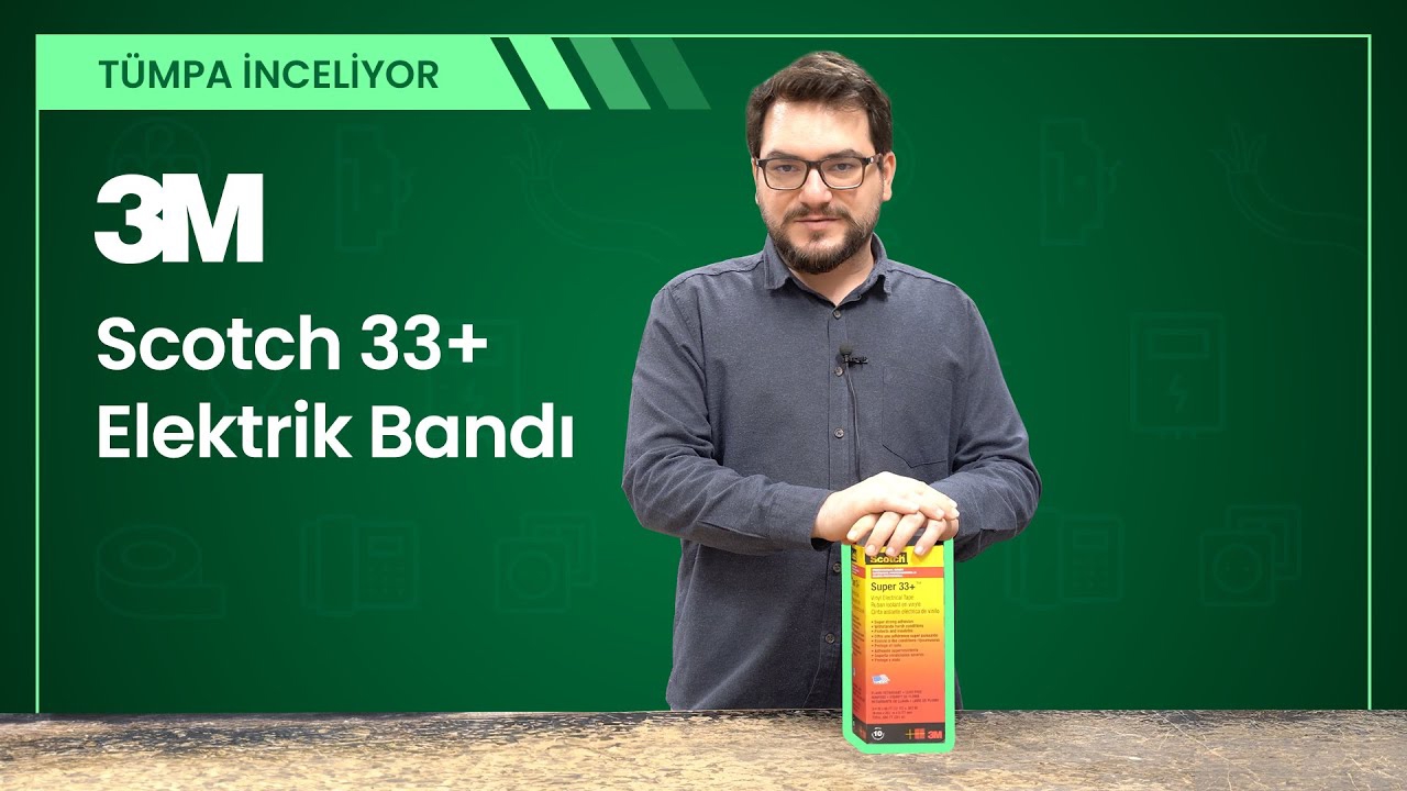 Tümpa İncelemede Bu Hafta: 3M SCOTCH 33+ ELEKTRİK BANDI Tümpa İncelemede Bu Hafta: 3M SCOTCH 33+ ELEKTRİK BANDI
