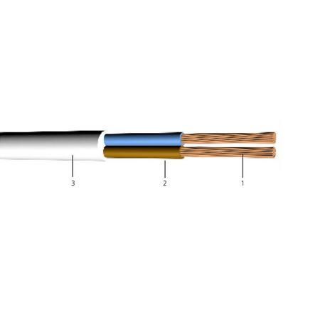 4x0,75 TTR Beyaz Pvc Enerji Kablo 4x0,75 TTR Beyaz Pvc Enerji Kablo