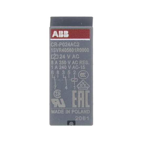 1SVR405601R0000 Röle CR-P024AC2 8A 1SVR405601R0000 Röle CR-P024AC2 8A