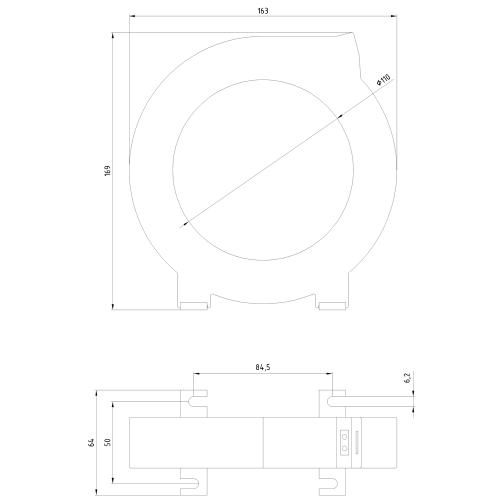 3UL2305-1A Toroid Akım Trafosu 110mm Çap 3UL2305-1A Toroid Akım Trafosu 110mm Çap