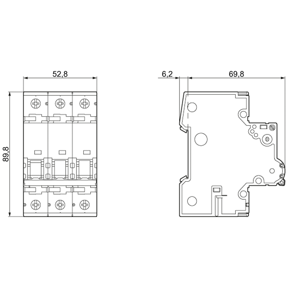 5SY4303-7 Otomatik Sigorta 3A C Tipi 3Faz 10kA 5SY4303-7 Otomatik Sigorta 3A C Tipi 3Faz 10kA