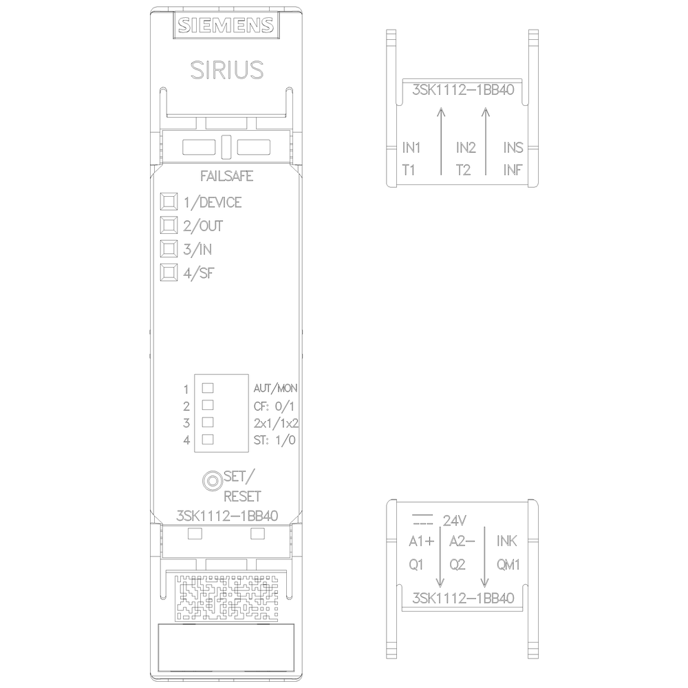 3SK1112-1BB40 Sirius Standart Emniyet Rölesi