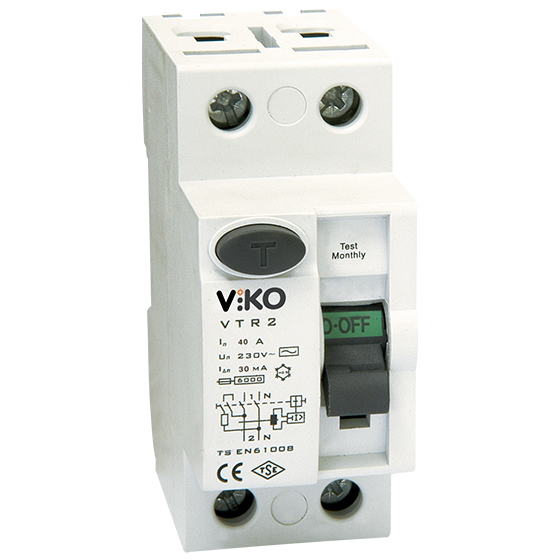 VİKO VTR2-2530 2Kut 30Ma 25A Kaçak Akım Koruma Rölesi