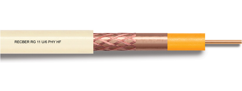 Koaksiyel Kablo HF RG6/U-6 TV CU/CU 100mt Koaksiyel Kablo HF RG6/U-6 TV CU/CU 100mt
