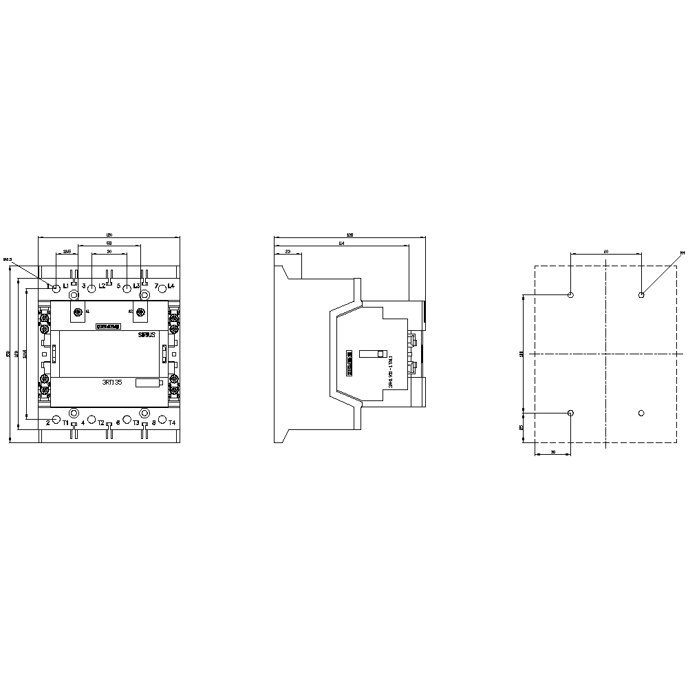 3RT1355-6AP36 Sirius Kontaktör 200A 4Kutuplu 230V 3RT1355-6AP36 Sirius Kontaktör 200A 4Kutuplu 230V