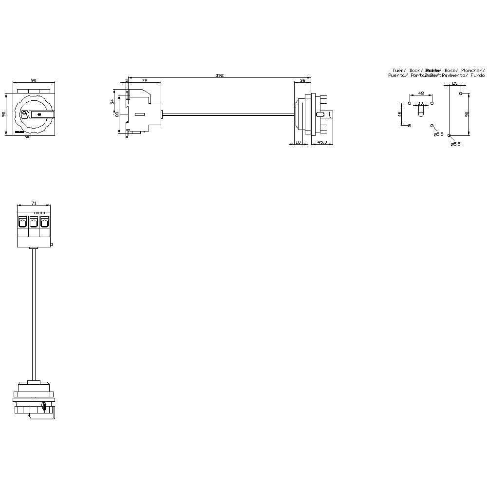 3LD2714-0TK53 Paket Şalter Dipten 100A