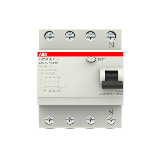 ABB 2CSF204004R1630 Kaçak Akım Koruma Röle AC 3x63A