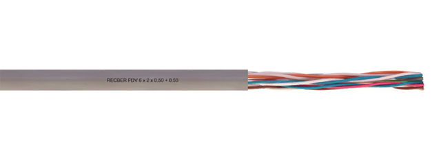 REÇBER Telefon Kablosu Pvc 1x2x0,5+0,5 PDV 500mt