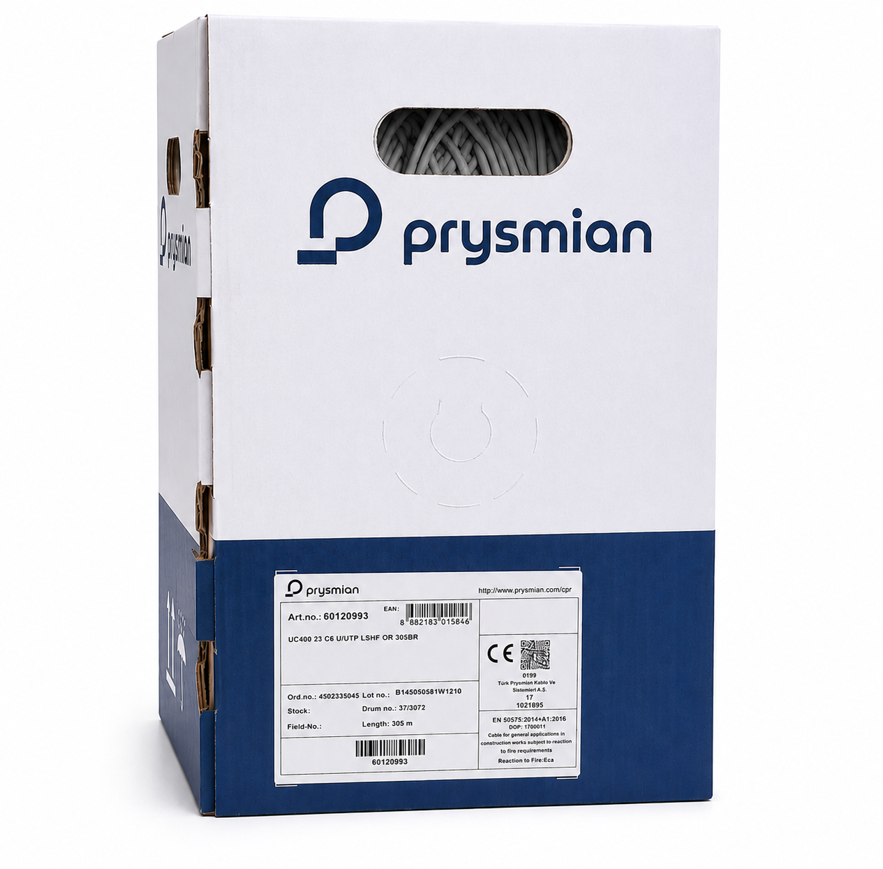 CAT6 UTP (HF) 305 lik (23AWG) 60094623 Gri CAT6 UTP (HF) 305 lik (23AWG) 60094623 Gri