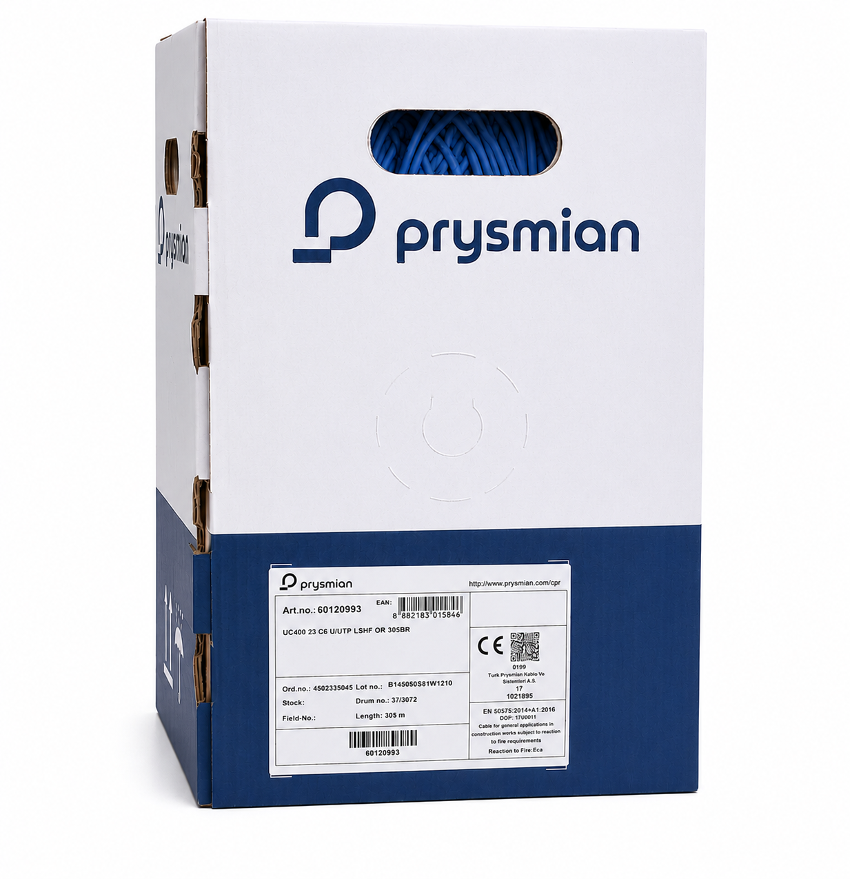 CAT6 UTP (HF) 305 lik (23AWG) 60094167 Mavi CAT6 UTP (HF) 305 lik (23AWG) 60094167 Mavi