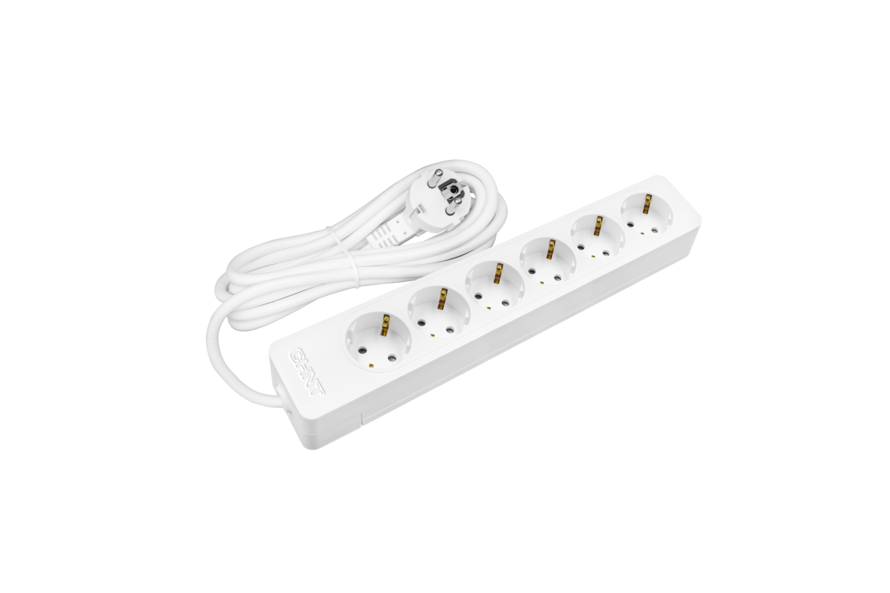 CHİNT 502939C Altılı Topraklı Priz, 2m, ÇK