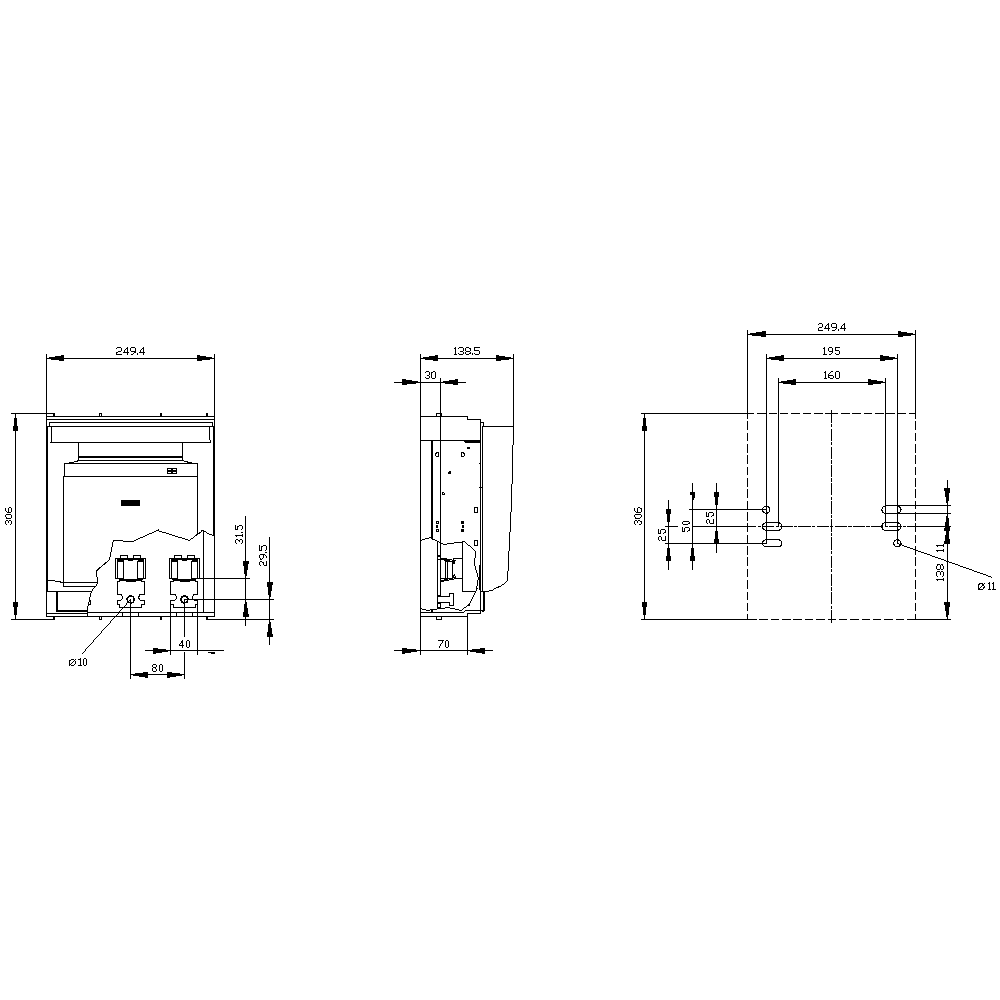 3NP1163-1DA10 NH-Bıçaklı Yük Kesici 630A 3NP1163-1DA10 NH-Bıçaklı Yük Kesici 630A