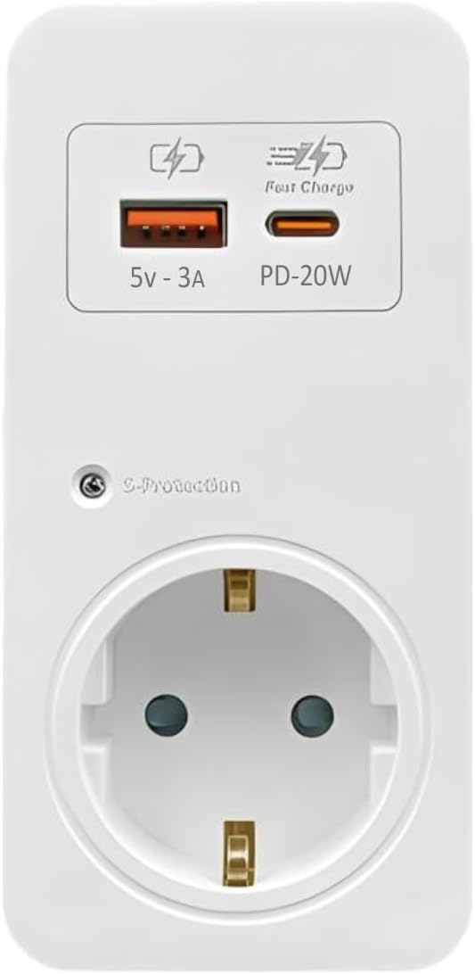 502947C Altılı Anahtarlı USB Hızlı Şarjlı (20W) Topraklı Priz, 3m, ÇK 502947C Altılı Anahtarlı USB Hızlı Şarjlı (20W) Topraklı Priz, 3m, ÇK
