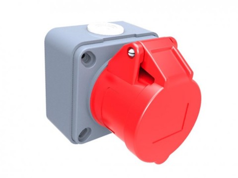 CEE Norm Düz Duvar Prizi 5x16A CEE Norm Düz Duvar Prizi 5x16A