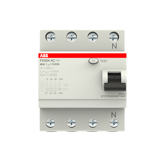 ABB 2CSF204004R1400 Kaçak Akım Koruma Röle AC 3x40A