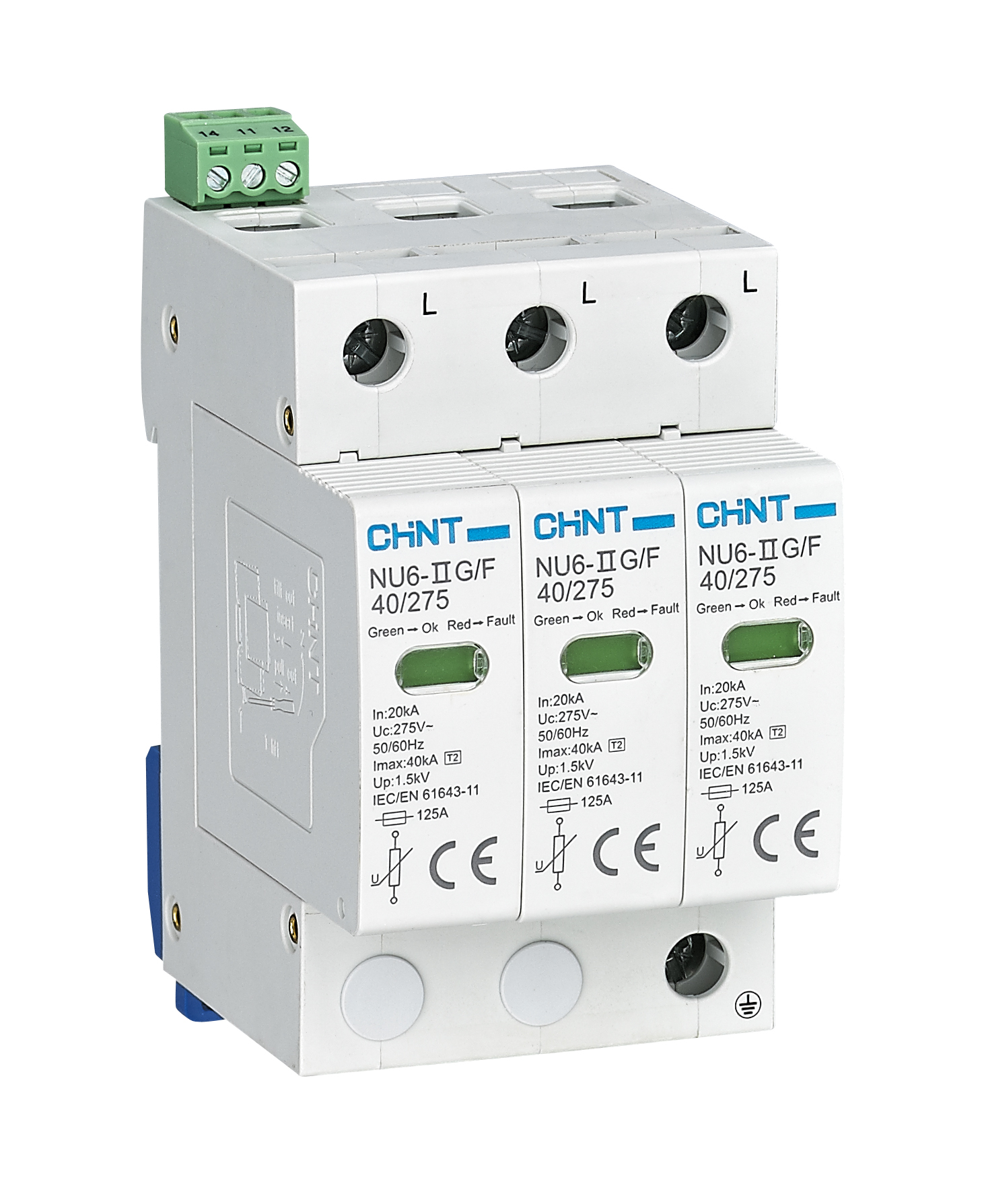 252564 3 KUT 100kA B SINIFI TİP1-2 PARAFUDR 252564 3 KUT 100kA B SINIFI TİP1-2 PARAFUDR