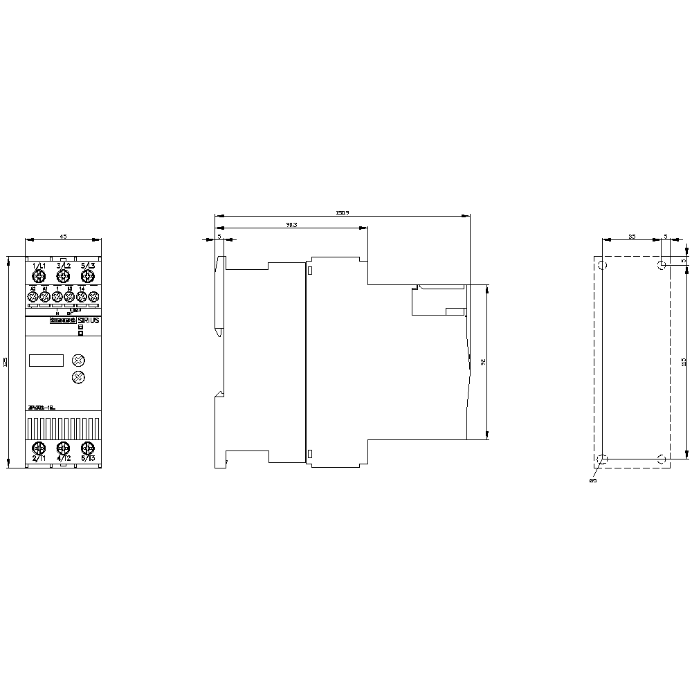 3RW3027-1BB14 Sirius Yumuşak Yolverici 15Kw
