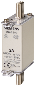 SIEMENS 3NA3814 Sigorta Buşonu NH Bıçaklı 35A Boy 000