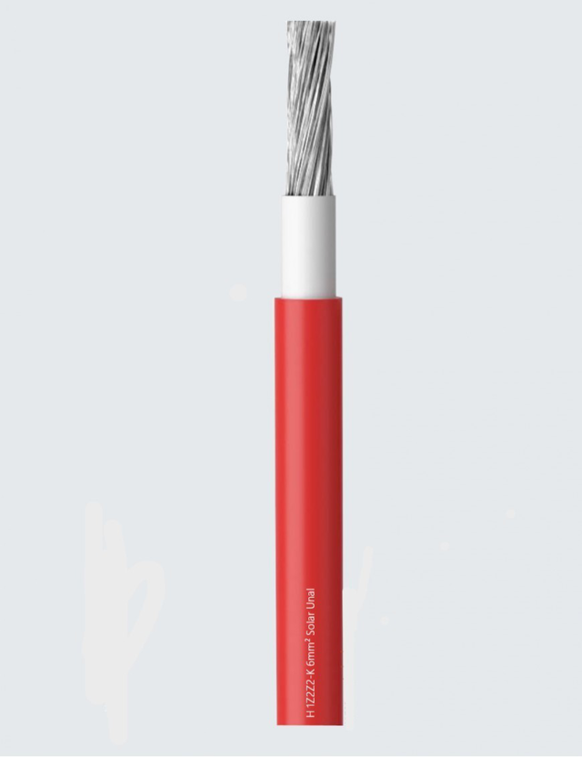 ÜNAL 6mm Solar Kablo (H1Z2Z2-K) Kırmızı 8509585