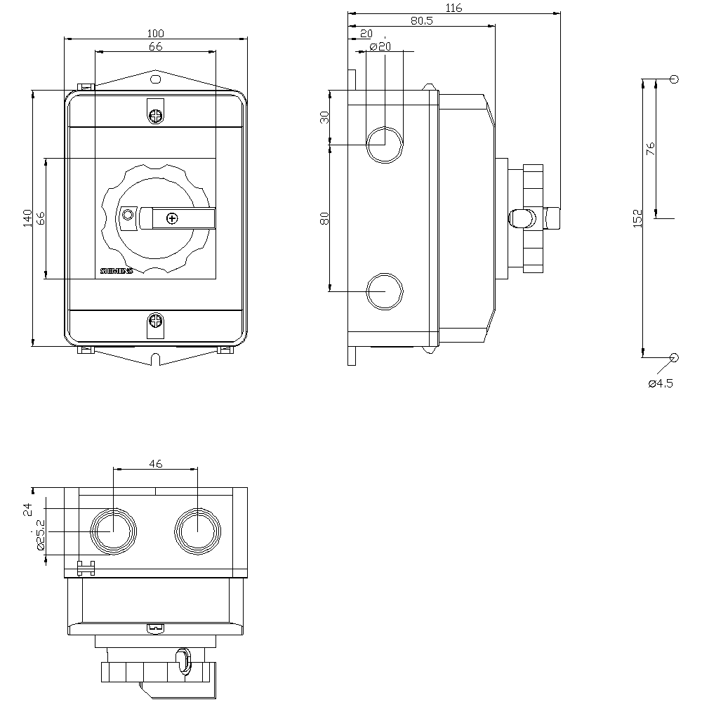 3LD2164-0TB53 Acil Stop Şalteri 9,5kW 25 A 3LD2164-0TB53 Acil Stop Şalteri 9,5kW 25 A