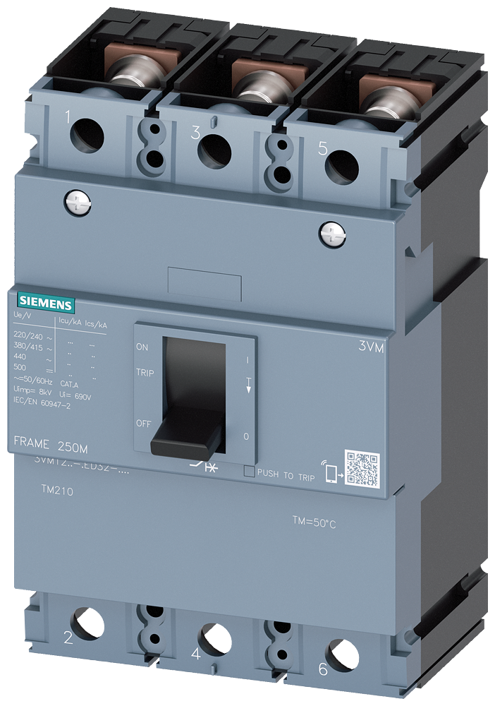 3VM1225-3ED32-0AA0 Kompakt Şalter 250A 25kA 3K