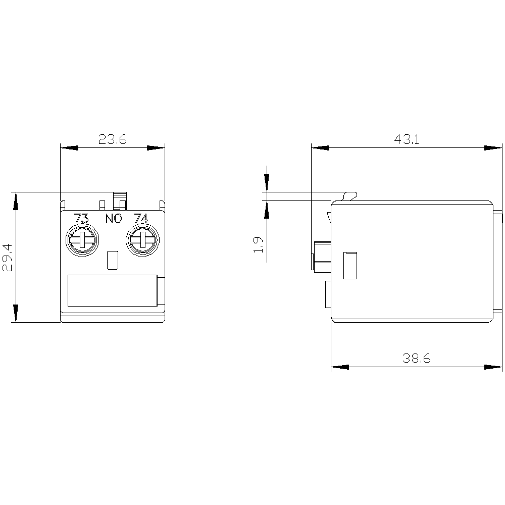 3RH2911-1AA10 Yardımcı Kontaktör Bloğu 3RH2911-1AA10 Yardımcı Kontaktör Bloğu