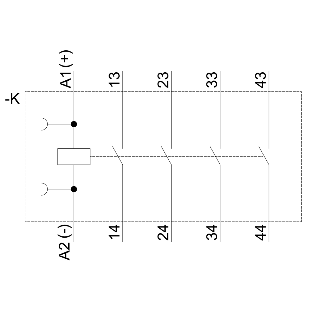 3RH2140-1BB40 Yardımcı Kontaktör 24V DC 