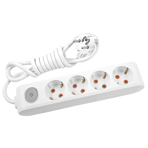 Multi-Let 4lü Top. Ç.K Anahtarlı 2mt Siyah Priz Multi-Let 4lü Top. Ç.K Anahtarlı 2mt Siyah Priz