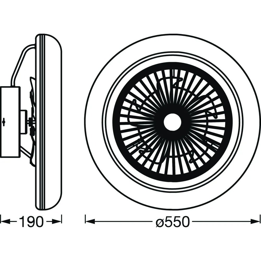 Smart Led Fanlı Beyaz 75W 4100LM Dim Edilebilir Tavan Armatürü Smart Led Fanlı Beyaz 75W 4100LM Dim Edilebilir Tavan Armatürü