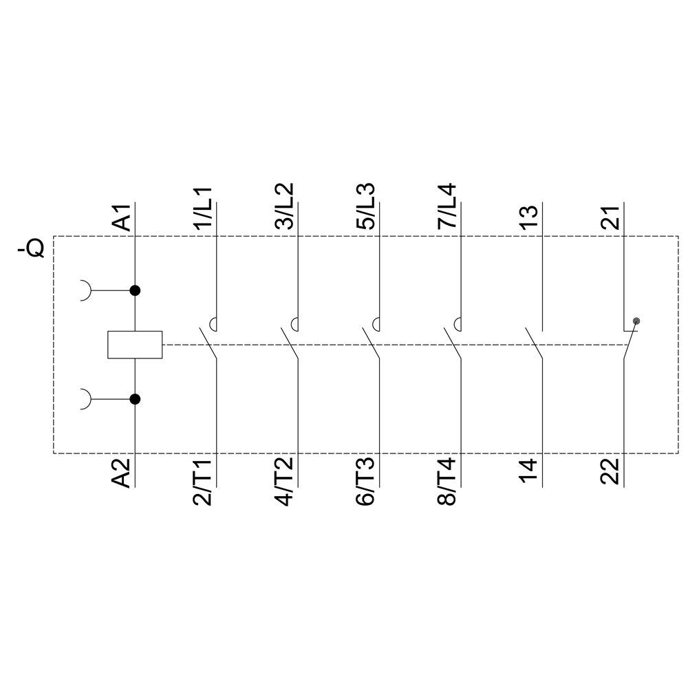3RT2327-1AP00 Sirius Kontaktör 50A 4Kutuplu 230V