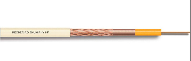 REÇBER Koaksiyel Kablo Pvc RG59/U-6 TV CU/CU 100mt